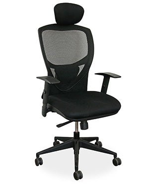 Falcon High Back-Mesh-Black